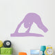 Gymnastics Silhouette Balance Beam Flip - Lavender Wall Decal