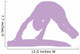 Gymnastics Silhouette Balance Beam Flip - Lavender Wall Decal