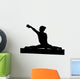Gymnastics Silhouette Style Balance Beam Wall Decal