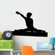 Gymnastics Silhouette Style Balance Beam Wall Decal