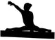 Gymnastics Silhouette Style Balance Beam Wall Decal