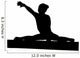 Gymnastics Silhouette Style Balance Beam Wall Decal
