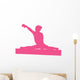 Gymnastics Silhouette - Balance Beam Wall Decal
