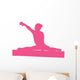 Gymnastics Silhouette - Balance Beam Wall Decal