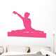 Gymnastics Silhouette - Balance Beam Wall Decal