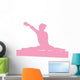 Gymnastics Silhouette Style Balance Beam Final Wall Decal
