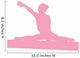 Gymnastics Silhouette Style Balance Beam Final Wall Decal