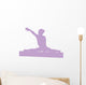 Gymnastics Silhouette Style Balance Beam Wall Decal