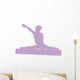 Gymnastics Silhouette Style Balance Beam Wall Decal