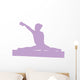 Gymnastics Silhouette Style Balance Beam Wall Decal