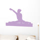 Gymnastics Silhouette Style Balance Beam Wall Decal