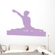 Gymnastics Silhouette Style Balance Beam Wall Decal