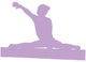 Gymnastics Silhouette Style Balance Beam Wall Decal