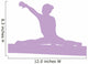 Gymnastics Silhouette Style Balance Beam Wall Decal