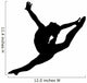 Gymnastics Silhouette Style Graceful Leap Wall Decal