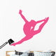 Gymnastics Silhouette Style Graceful Leap Wall Decal
