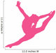 Gymnastics Silhouette Style Graceful Leap Wall Decal