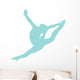 Gymnastics Silhouette Style Graceful Leap Wall Decal