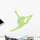 Gymnastics Silhouette Style Graceful Leap Wall Decal