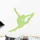 Gymnastics Silhouette Style Graceful Leap Wall Decal