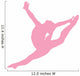 Gymnastics Silhouette Style Graceful Leap Wall Decal