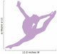 Gymnastics Silhouette Style Graceful Leap Wall Decal