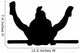 Gymnastics Silhouette Style Single Bar Balance Wall Decal