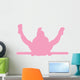 Pink Bar Flip Gymnastics Wall Decal