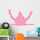 Pink Bar Flip Gymnastics Wall Decal