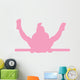 Pink Bar Flip Gymnastics Wall Decal