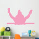 Pink Bar Flip Gymnastics Wall Decal