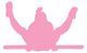 Pink Bar Flip Gymnastics Wall Decal