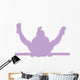 Gymnastics Silhouette Style Single Bar Balance Wall Decal