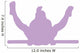Gymnastics Silhouette Style Single Bar Balance Wall Decal