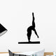 Gymnastics Silhouette Style Wall Decal