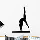 Gymnastics Silhouette Style Wall Decal