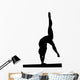 Gymnastics Silhouette Style Wall Decal