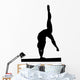 Gymnastics Silhouette Style Wall Decal