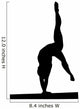 Gymnastics Silhouette Style Wall Decal