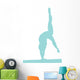 Gymnastics Silhouette Style Handstand Wall Decal