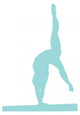Gymnastics Silhouette Style Handstand Wall Decal