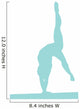 Gymnastics Silhouette Style Handstand Wall Decal