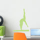 Gymnastics Silhouette Handstand On Balance Beam Wall Decal