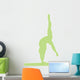 Gymnastics Silhouette Handstand On Balance Beam Wall Decal