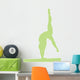 Gymnastics Silhouette Handstand On Balance Beam Wall Decal