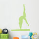 Gymnastics Silhouette Handstand On Balance Beam Wall Decal