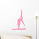 Gymnastics - Handstand on Balance Beam Wall Decal