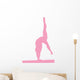 Gymnastics - Handstand on Balance Beam Wall Decal