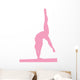 Gymnastics - Handstand on Balance Beam Wall Decal