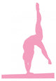 Gymnastics - Handstand on Balance Beam Wall Decal